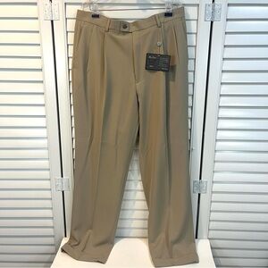 NWT Alan Flusser khaki golf pants 36 x 32